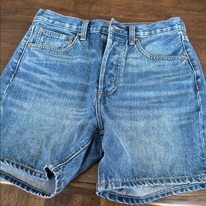 Denim Forum Joni Mid length  Denim Short Size 26 Blue